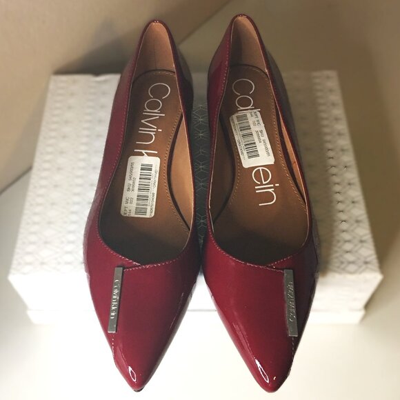 CALVIN KLEIN "Arline" Patent Leather Flats Size 8 NEW!!! - Picture 7 of 13